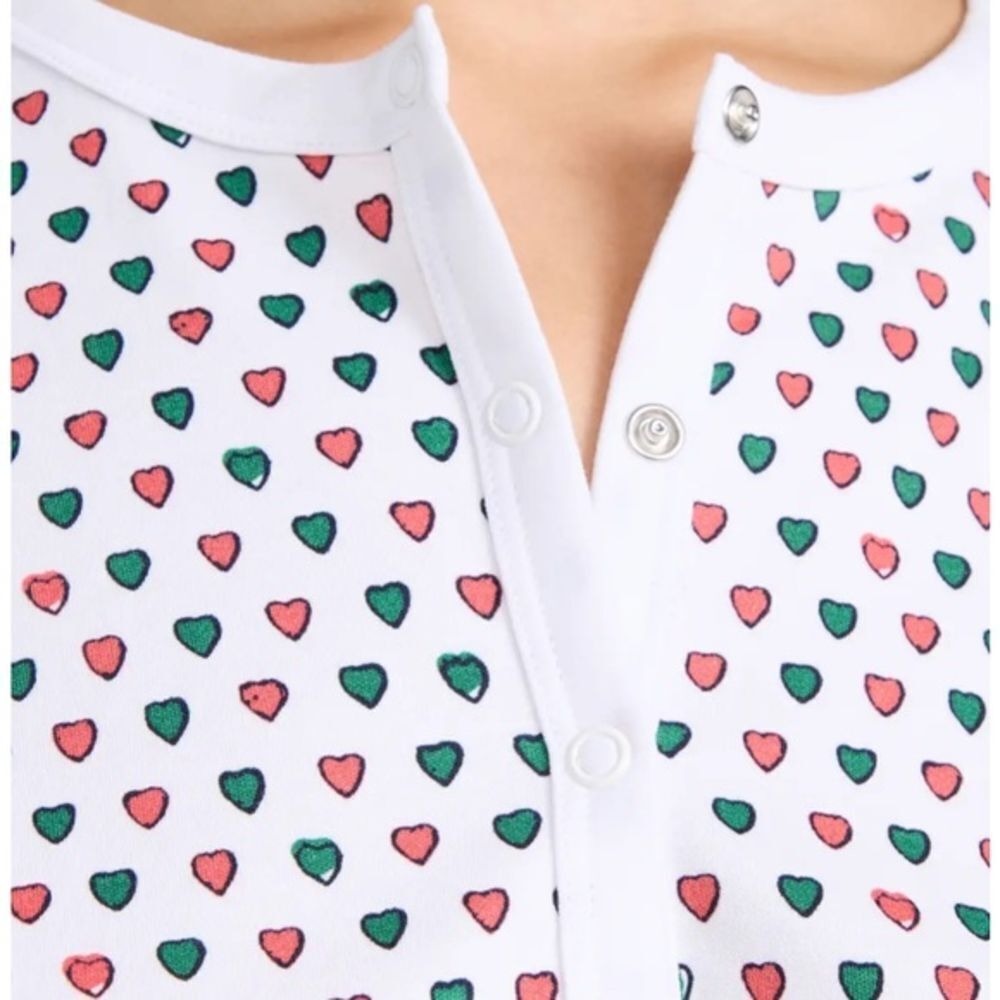 Roller Rabbit NWT Unisex  Men's Spencer Holiday Hearts Christmas Pajama X- Small